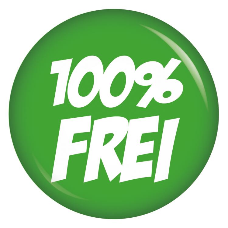 Ansteckbutton 100% frei